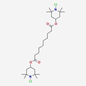 molecular formula C28H50Cl2N2O4 B15424721 Bis(1-chloro-2,2,6,6-tetramethylpiperidin-4-YL) decanedioate CAS No. 111672-34-5