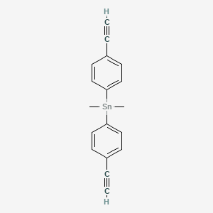 molecular formula C18H16Sn B15424767 Bis(4-ethynylphenyl)(dimethyl)stannane CAS No. 109426-41-7