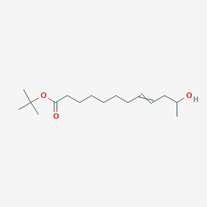 molecular formula C16H30O3 B15424807 Tert-butyl 11-hydroxydodec-8-enoate CAS No. 98753-44-7