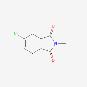 molecular formula C9H10ClNO2 B15424862 1H-Isoindole-1,3(2H)-dione, 5-chloro-3a,4,7,7a-tetrahydro-2-methyl- CAS No. 99233-54-2