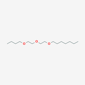 molecular formula C15H32O3 B15424899 1-(2-(2-Butoxy-ethoxy)-ethoxy)-heptane CAS No. 101082-22-8