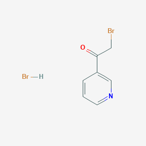molecular formula C7H7Br2NO B015425 3-(Bromoacetyl)pyridine hydrobromide CAS No. 17694-68-7