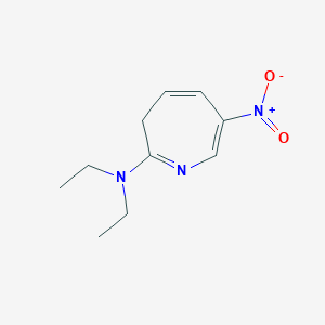 molecular formula C10H15N3O2 B15425005 N,N-Diethyl-6-nitro-3H-azepin-2-amine CAS No. 111409-73-5