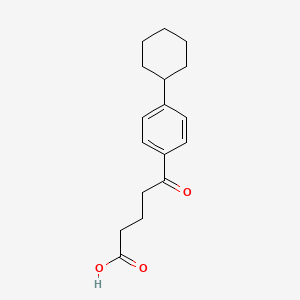 molecular formula C17H22O3 B15425025 Butyric acid, 4-p-cyclohexylbenzoyl- CAS No. 99414-55-8