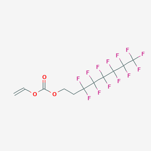 molecular formula C11H7F13O3 B15425194 Ethenyl 3,3,4,4,5,5,6,6,7,7,8,8,8-tridecafluorooctyl carbonate CAS No. 96383-57-2