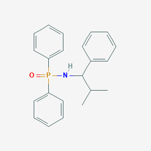 molecular formula C22H24NOP B15425197 N-(2-Methyl-1-phenylpropyl)-P,P-diphenylphosphinic amide CAS No. 97847-83-1
