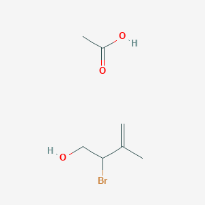 molecular formula C7H13BrO3 B15425224 Acetic acid;2-bromo-3-methylbut-3-en-1-ol CAS No. 108571-35-3