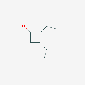 molecular formula C8H12O B15425237 2,3-Diethylcyclobut-2-en-1-one CAS No. 110655-92-0