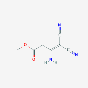 molecular formula C7H7N3O2 B15425248 Methyl 3-amino-4,4-dicyanobut-3-enoate CAS No. 102266-56-8