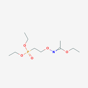 molecular formula C10H22NO5P B15425307 Ethyl N-[2-(diethoxyphosphoryl)ethoxy]ethanimidate CAS No. 105406-26-6