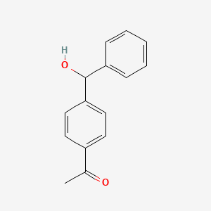 molecular formula C15H14O2 B15425340 Ethanone, 1-[4-(hydroxyphenylmethyl)phenyl]- CAS No. 94705-09-6