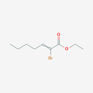 molecular formula C9H15BrO2 B15425432 Ethyl 2-bromohept-2-enoate CAS No. 102574-99-2