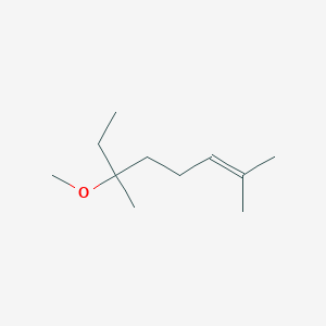 molecular formula C11H22O B15425475 6-Methoxy-2,6-dimethyloct-2-ene CAS No. 103583-45-5