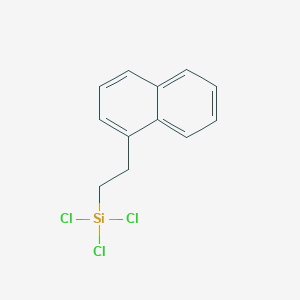 molecular formula C12H11Cl3Si B15425581 Trichloro[2-(naphthalen-1-yl)ethyl]silane CAS No. 104593-67-1