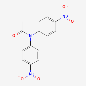 molecular formula C14H11N3O5 B15425645 Acetamide, N,N-bis(4-nitrophenyl)- CAS No. 106038-75-9