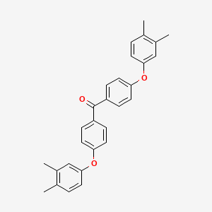 molecular formula C29H26O3 B15425652 Methanone, bis[4-(3,4-dimethylphenoxy)phenyl]- CAS No. 103338-16-5