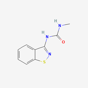 molecular formula C9H9N3OS B15425677 1-(1,2-Benzothiazol-3-yl)-3-methylurea CAS No. 104121-43-9