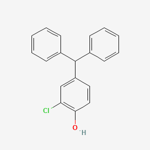 molecular formula C19H15ClO B15425778 2-Chloro-4-(diphenylmethyl)phenol CAS No. 93487-28-6
