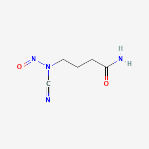 molecular formula C5H8N4O2 B15425807 Butyramide, 4-(nitrosocyanamido)- CAS No. 100700-20-7