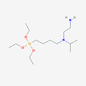 molecular formula C15H36N2O3Si B15425835 N~1~-(Propan-2-yl)-N~1~-[4-(triethoxysilyl)butyl]ethane-1,2-diamine CAS No. 106894-51-3