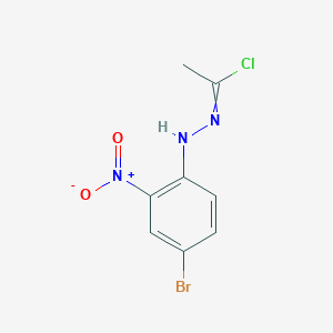 molecular formula C8H7BrClN3O2 B15425932 N-(4-Bromo-2-nitrophenyl)ethanehydrazonoyl chloride CAS No. 93245-54-6