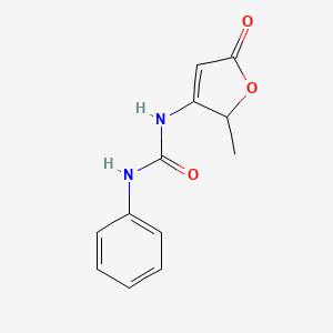 molecular formula C12H12N2O3 B15425941 N-(2-Methyl-5-oxo-2,5-dihydrofuran-3-yl)-N'-phenylurea CAS No. 103521-63-7