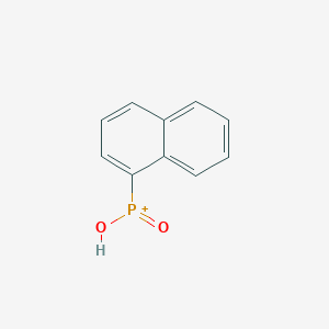molecular formula C10H8O2P+ B15425971 Phosphinic acid, naphthalenyl- CAS No. 93573-42-3