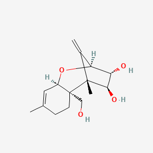 molecular formula C15H22O4 B15425996 De-epoxide scirpenetriol CAS No. 101199-15-9