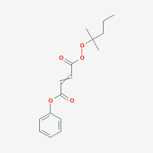 molecular formula C16H20O5 B15426067 Phenyl 4-[(2-methylpentan-2-yl)peroxy]-4-oxobut-2-enoate CAS No. 104571-09-7