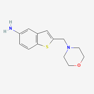 molecular formula C13H16N2OS B15426078 Benzo[b]thiophen-5-amine, 2-(4-morpholinylmethyl)- CAS No. 96714-45-3