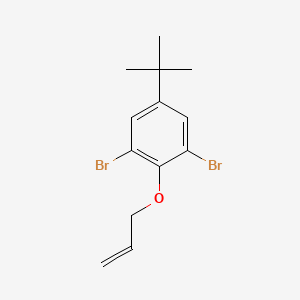 molecular formula C13H16Br2O B15426147 Benzene, 1,3-dibromo-5-(1,1-dimethylethyl)-2-(2-propenyloxy)- CAS No. 104207-39-8