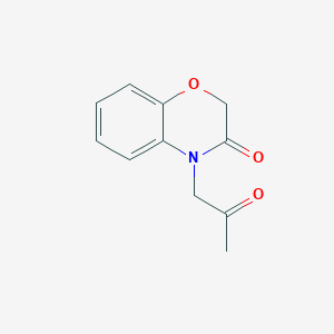 molecular formula C11H11NO3 B15426217 2H-1,4-Benzoxazin-3(4H)-one, 4-(2-oxopropyl)- CAS No. 105492-42-0