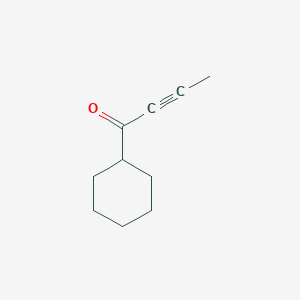 molecular formula C10H14O B15426449 2-Butyn-1-one, 1-cyclohexyl- CAS No. 104662-01-3
