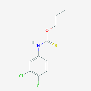 molecular formula C10H11Cl2NOS B15426545 O-propyl N-(3,4-dichlorophenyl)carbamothioate 