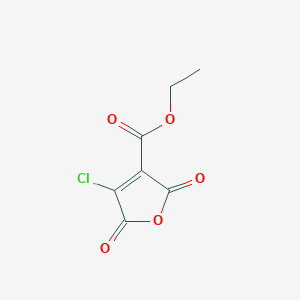 molecular formula C7H5ClO5 B15426548 Ethyl 4-chloro-2,5-dioxo-2,5-dihydrofuran-3-carboxylate CAS No. 91239-20-2