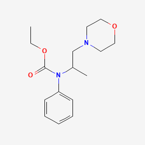 molecular formula C16H24N2O3 B15426567 N-(1-Methyl-2-morpholinoethyl)carbanilic acid ethyl ester CAS No. 93142-93-9