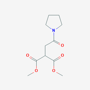molecular formula C11H17NO5 B15426579 Dimethyl [2-oxo-2-(pyrrolidin-1-yl)ethyl]propanedioate CAS No. 93264-50-7