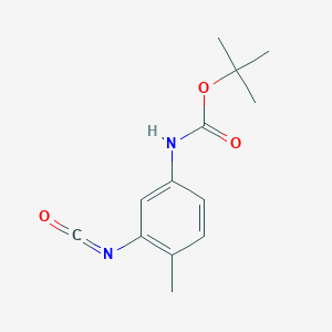 molecular formula C13H16N2O3 B15426641 tert-Butyl (3-isocyanato-4-methylphenyl)carbamate CAS No. 98096-49-2