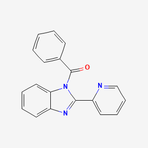 molecular formula C19H13N3O B15426674 Phenyl[2-(pyridin-2-yl)-1H-benzimidazol-1-yl]methanone CAS No. 92417-41-9