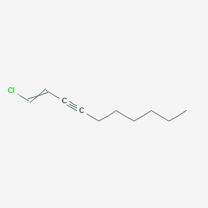 molecular formula C10H15Cl B15426809 1-Chlorodec-1-en-3-yne CAS No. 90320-86-8