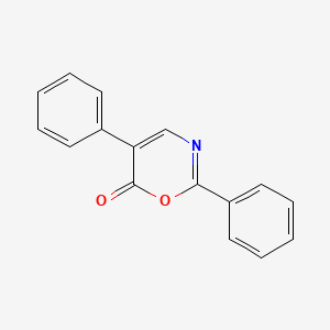 molecular formula C16H11NO2 B15426953 2,5-Diphenyl-6H-1,3-oxazin-6-one CAS No. 91632-39-2