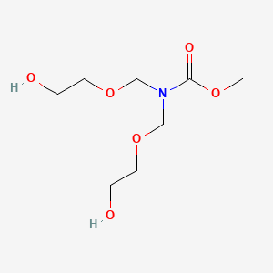 molecular formula C8H17NO6 B15426983 Methyl bis[(2-hydroxyethoxy)methyl]carbamate CAS No. 92506-11-1
