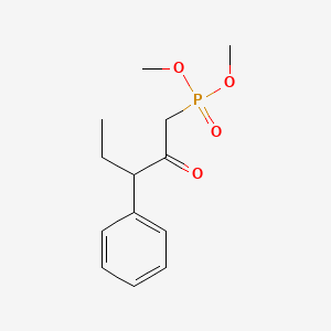 molecular formula C13H19O4P B15426996 Dimethyl (2-oxo-3-phenylpentyl)phosphonate CAS No. 91888-16-3
