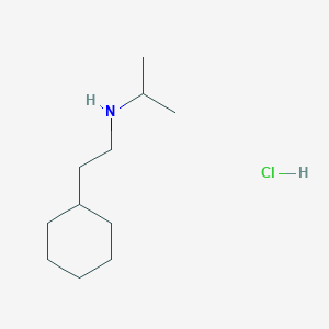 molecular formula C11H24ClN B15427021 N-(2-cyclohexylethyl)propan-2-amine;hydrochloride CAS No. 91021-72-6