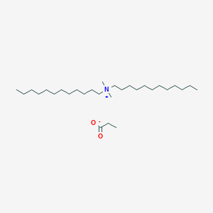molecular formula C29H61NO2 B15427061 N-Dodecyl-N,N-dimethyldodecan-1-aminium propanoate CAS No. 90790-96-8