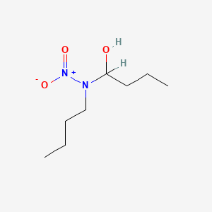 molecular formula C8H18N2O3 B15427191 N-butyl-N-(1-hydroxybutyl)nitramide CAS No. 96332-12-6