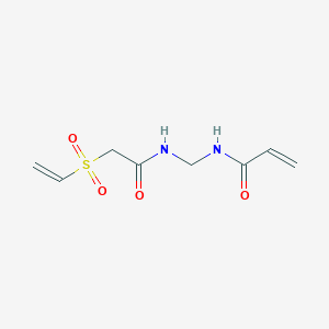 molecular formula C8H12N2O4S B15427203 N-{[2-(Ethenesulfonyl)acetamido]methyl}prop-2-enamide CAS No. 98318-43-5