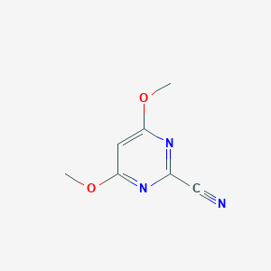 molecular formula C7H7N3O2 B154273 4,6-Dimethoxypyrimidine-2-carbonitrile CAS No. 139539-63-2