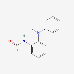 molecular formula C14H14N2O B15427362 Formamide, N-[2-(methylphenylamino)phenyl]- CAS No. 92245-11-9