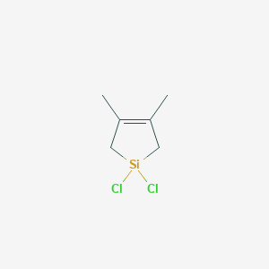 molecular formula C6H10Cl2Si B15427377 Silacyclopent-3-ene, 1,1-dichloro-3,4-dimethyl- CAS No. 93037-56-0